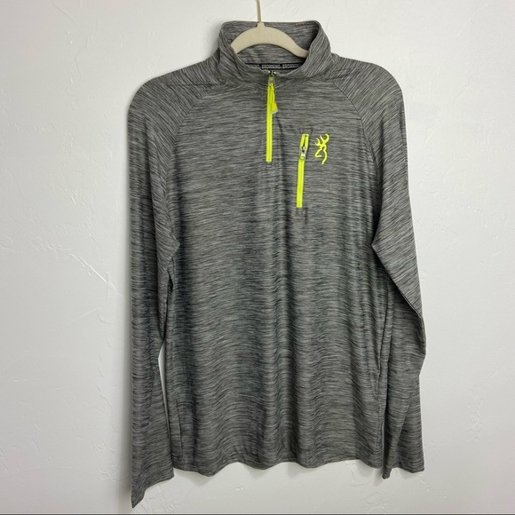 Browning 1/4 Quarter Zip Pullover Lightweight Men's Size Medium - Picture 1 of 7